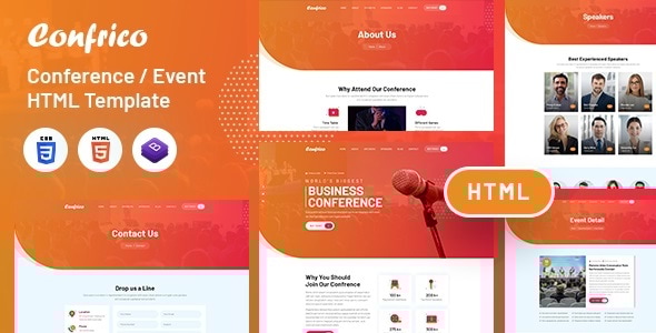 Confrico : Event & Conference HTML Template