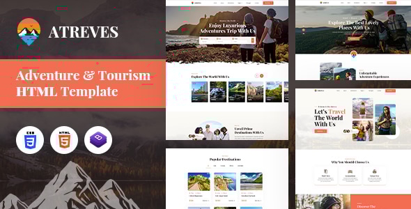 Atreves | Adventure & Tourism HTML Template