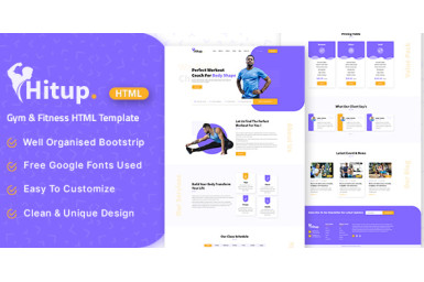 Hitup - Fitness and Gym HTML Template