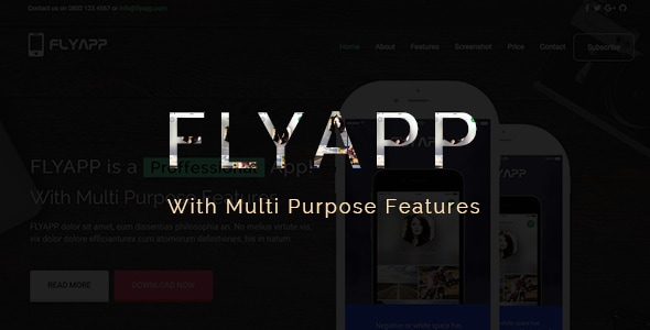 Flyapp: Premium Bootstrap Landing Page