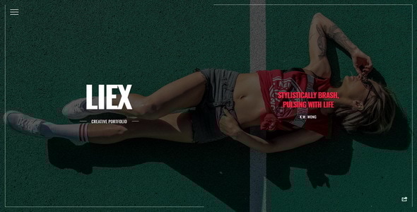 Liex: Innovative One Page Portfolio Template