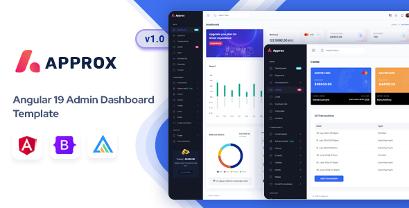 Approx - Angular 19 Admin & Dashboard Template