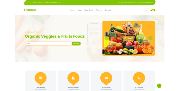 Fruitables – Free Bootstrap 5 eCommerce Website Template