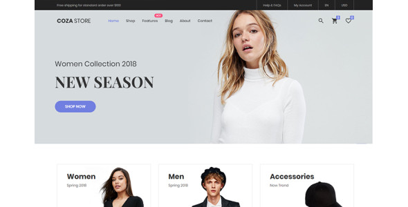 Cozastore – Free HTML5 eCommerce Website Template