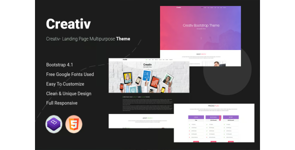 Creativ: Versatile Landing Page Theme