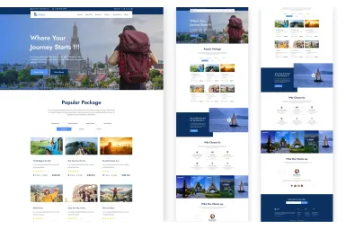 Travelex – Travel Agency One Page HTML Template