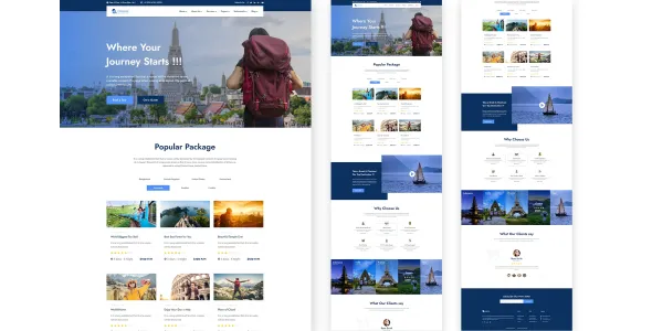 Travelex – Travel Agency One Page HTML Template
