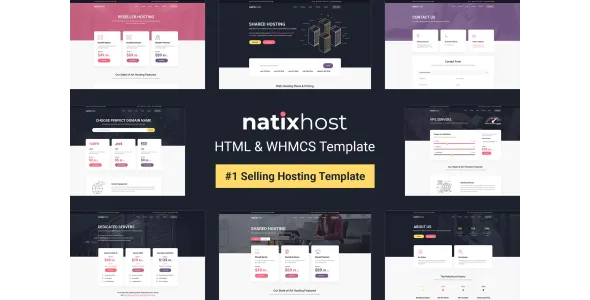 NatixHost - WHMCS & Hosting HTML Template