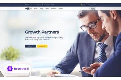 Elixir – HTML5 Bootstrap 5 Template for Agency Website
