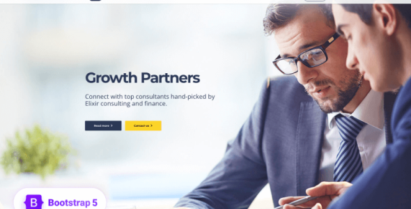 Elixir – HTML5 Bootstrap 5 Template for Agency Website