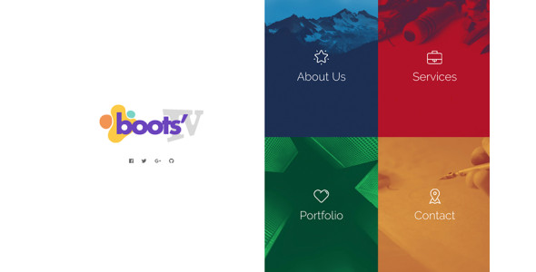 Boots4 – First-Ever Bootstrap 4 Template Windows design