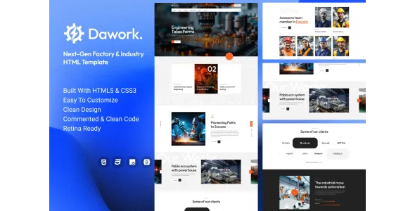 Dawork - Next-Gen Factory & Industry HTML Template