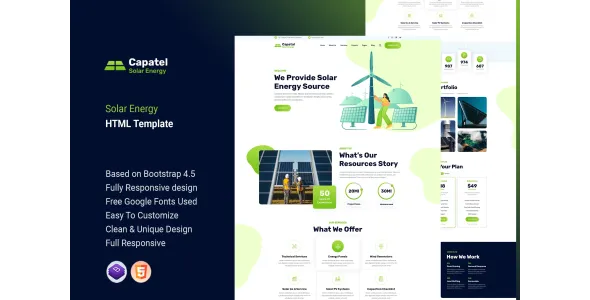 Capatel – Solar Energy HTML Template