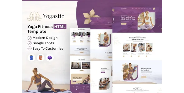 Yogastic | Yoga & Fitness HTML Template