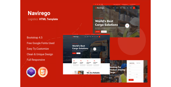 Navirego - Logistics HTML Template