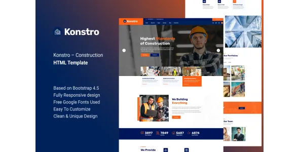 Konstro - Construction HTML Template