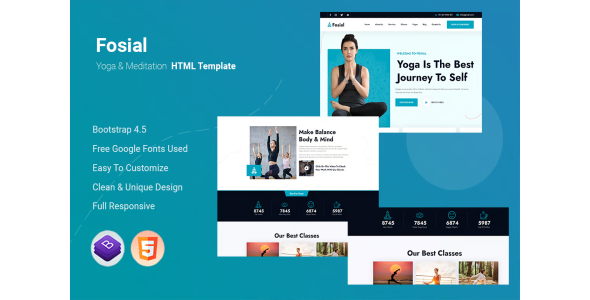 Fosial - Yoga & Meditation HTML Template