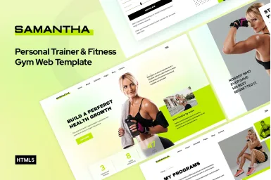 Samantha: Your Ultimate Personal Trainer & Fitness Gym Template