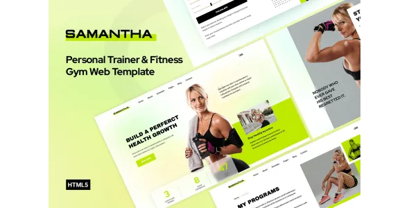 Samantha: Your Ultimate Personal Trainer & Fitness Gym Template