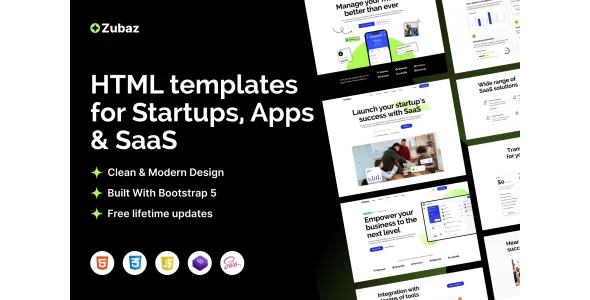 Zubaz - Startup & SaaS Html Tempalte