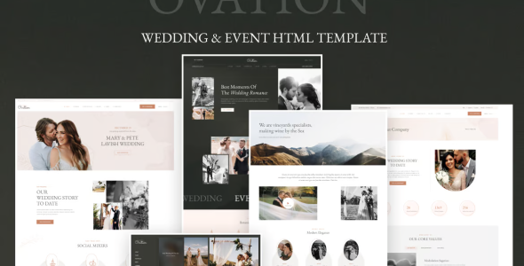Ovation-Wedding & Event Photography HTML Template