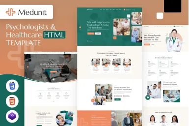 Medunit | Psychologists & Health Care HTML Templat