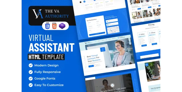 The VA Authority | Virtual Assistant HTML Template