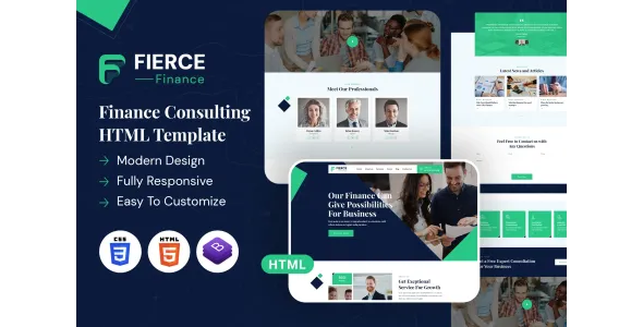 Fierce Finance | HTML Template