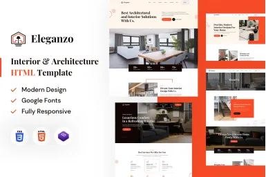 Eleganzo | Interior & Architecture HTML Template