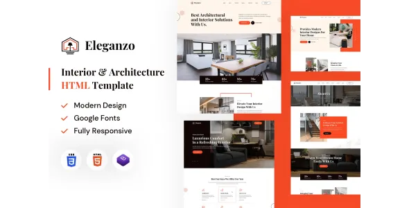 Eleganzo | Interior & Architecture HTML Template