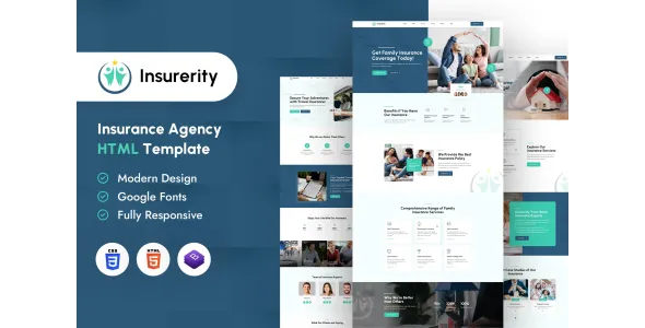 Insurerity | Insurance Agency HTML Template