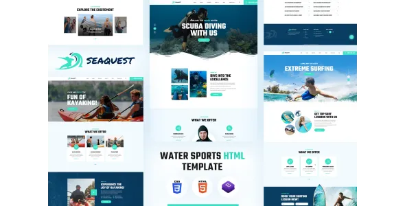 Seaquest | Water Sports HTML Template