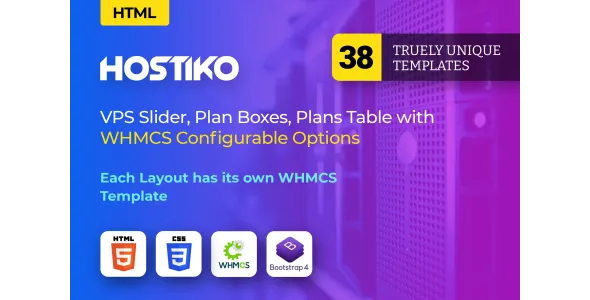 Hostiko premium - Hosting HTML & WHMCS Template With Isome