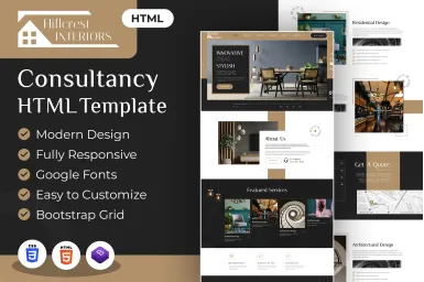 Hillcrest | Interior Design HTML Template