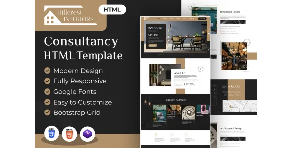 Hillcrest | Interior Design HTML Template