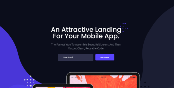 Shape – Bootstrap 4 Mobile & Web App Landing Page Template