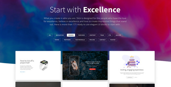 Slick – Drag & Drop Bootstrap Template Generator