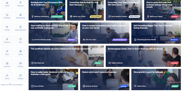 Grid – Fully Responsive Bootstrap 4 Multipurpose Website Template