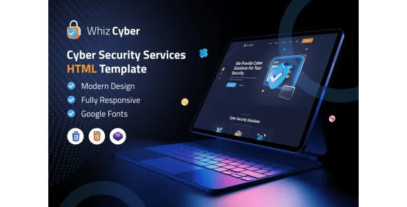 WhizCyber | Cyber Security HTML Template