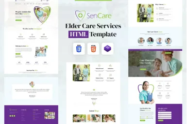 SenCare | Elderly Home & Senior Care HTML Template