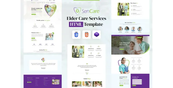 SenCare | Elderly Home & Senior Care HTML Template